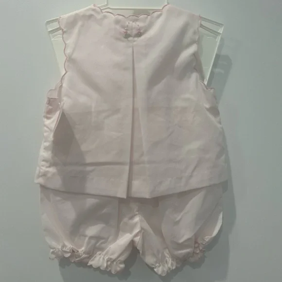 Petit Ami pink hand embroidered diaper set - Picture 3 of 6